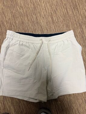 lululemon athletica Black and Light Beige Elastic Waist Shorts